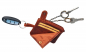 Preview: Schlüsseltasche Schlüsseletui 23- (150A) UMTI Leder Schlüsselmäppchen mit 2 Ringe Haken Neu