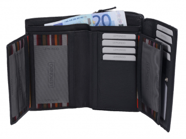 Leder Damenbörse Damen Börse 23- (109A) mit RFID-Schutz Portemonnaie Geldbeutel Portmonee Portmonai Geldbörse Neu