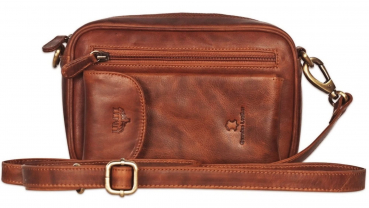 Leder Handgelenktasche für Unisex aus Rindleder 23- (147A) Herrentasche echtes Leder Tasche Bag Neu