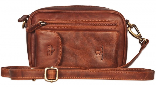 Leder Handgelenktasche für Unisex aus Rindleder 23- (147A) Herrentasche echtes Leder Tasche Bag Neu